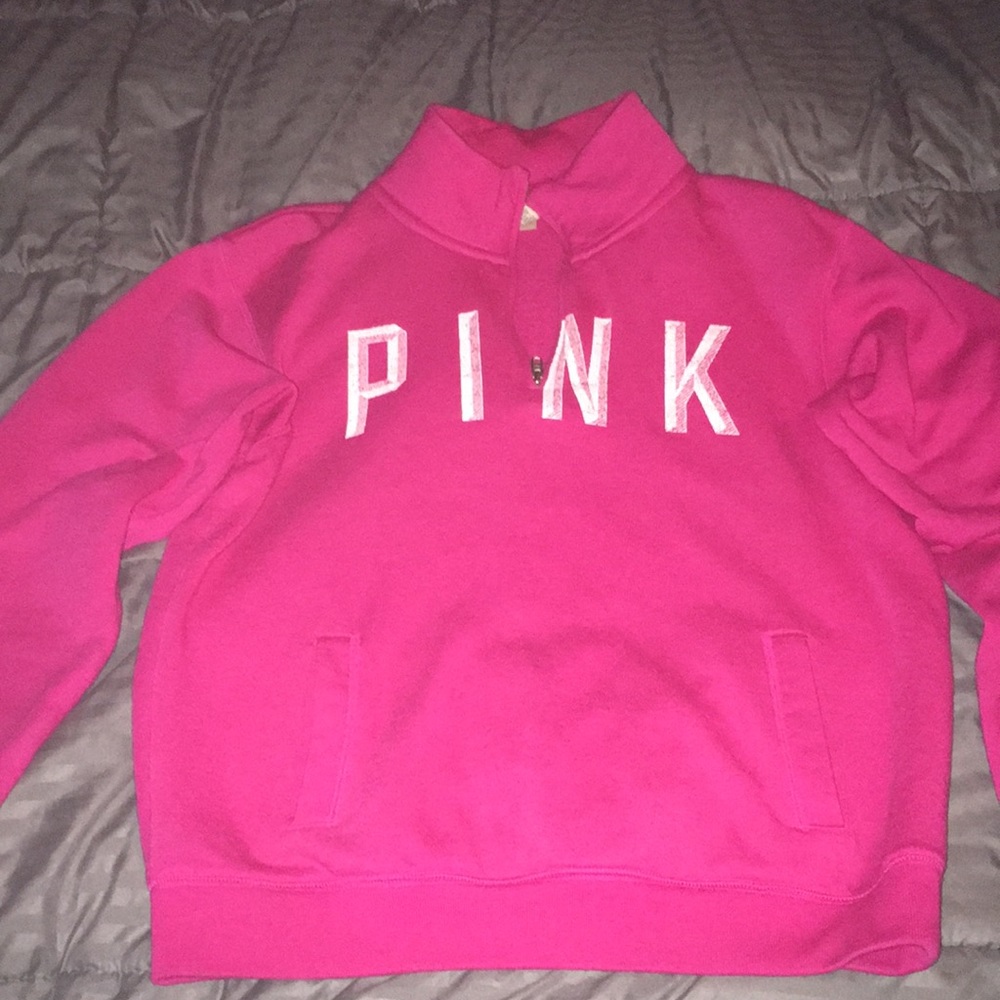 PINK VS women’s half zip sweatshirt